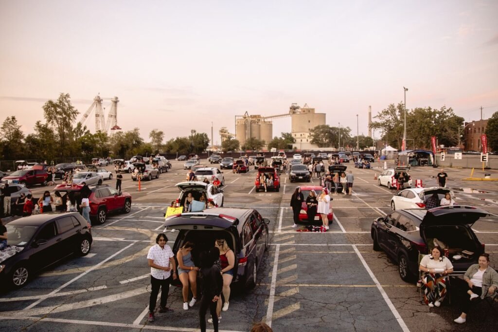 Veículos estacionados
