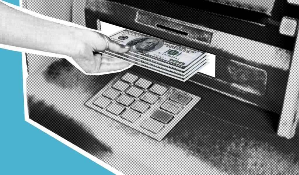 Saque em caixa eletrônico